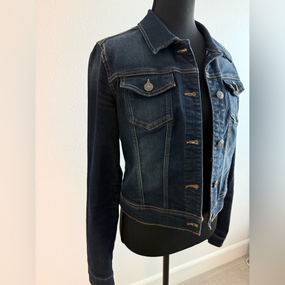Womens Basic Button Down Denim Jean Jacket - image 5